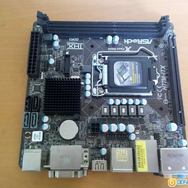 (ITX) ASROCK H77M-ITX底板連背板 (100% WORK BIOS已更新P1.9)