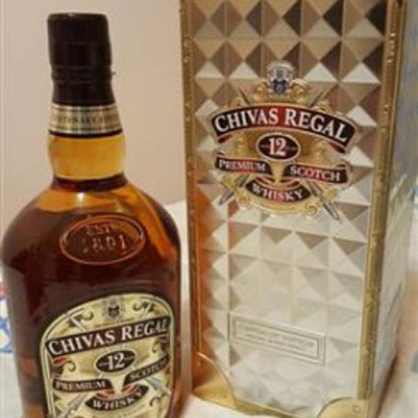 Chivas芝華仕12年 (鐵盒裝)威士忌 1000ml