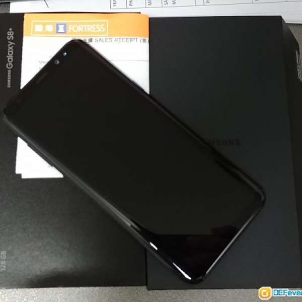 99%新 黑色 SAMSUNG S8+ Plus 128GB, Dual Sim Black 行貨中港4G, 正單, 全套有盒