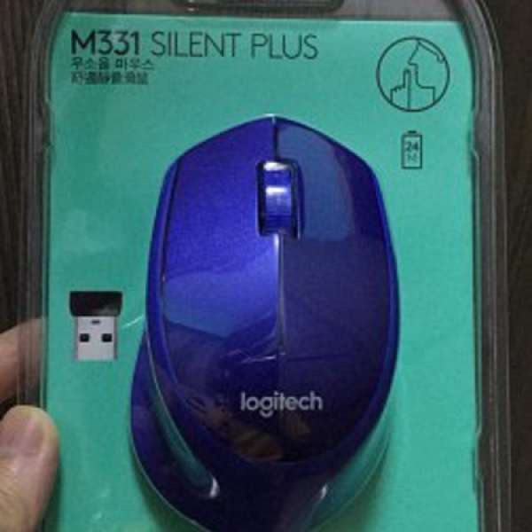 全新Logitech M331 Silent Plus 舒適靜音滑鼠