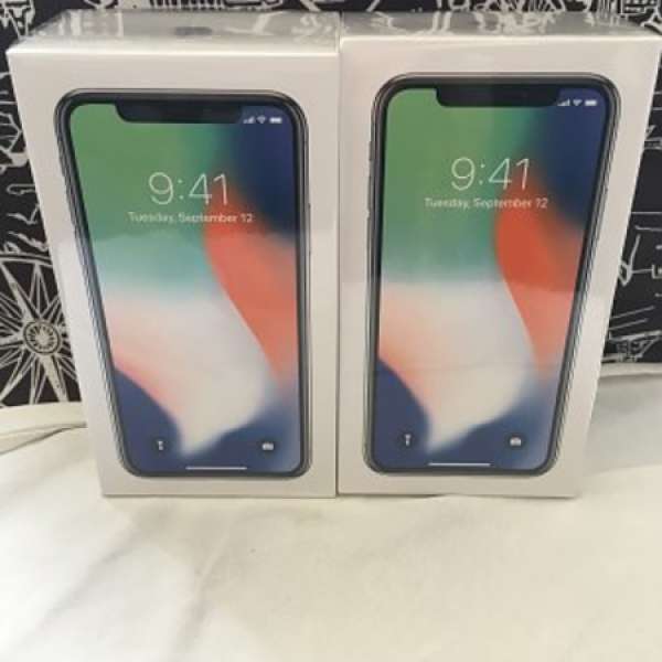 iPhone X 256G 銀色 全新 100% 原封