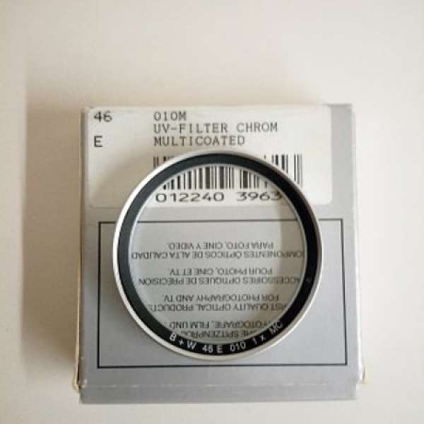 B+W 46mm UV- Filter Chrom Multicoated  Made in Germany