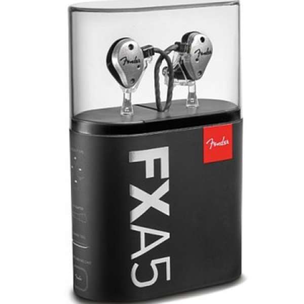 出售全新未開封美國 Fender FXA5 雙動鐵單元專業入耳式耳機 全美國製造,銀色