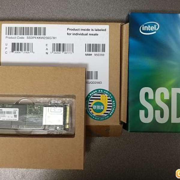 行貨有單五年保 Intel SSD 600p M.2. M2 NVME 256GB, Samsung,notebook,laptop