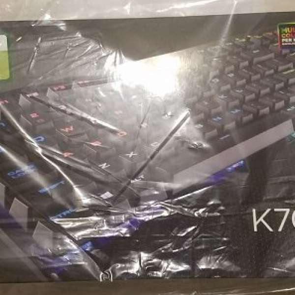 全新未拆 Corsair K70 LUX RGB 茶軸機械式鍵盤 有盒有單有保養