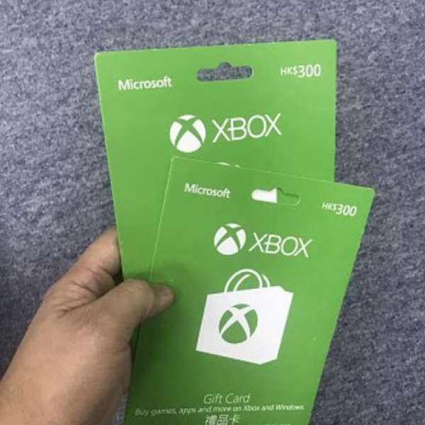 Xbox gift card 原價$300一張 面值買GAME、應用程式都得（平賣）