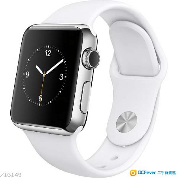 全新未開封連單 Apple Watch 不鏽鋼 series 1 42mm 連白色運動錶帶