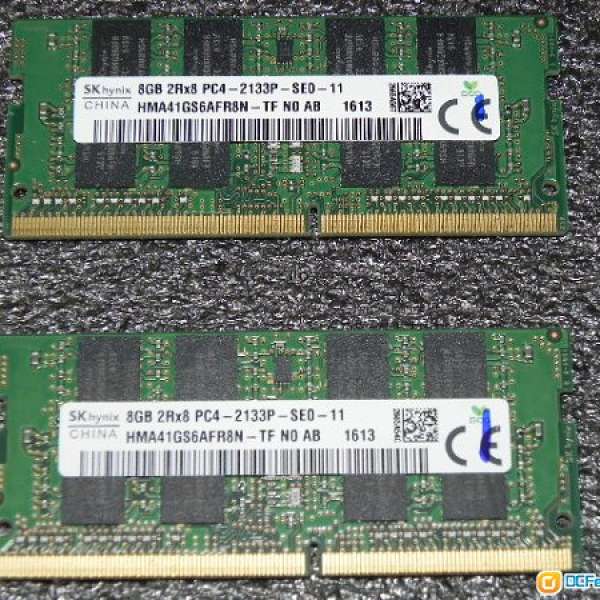 HYNIX 8GB DDR4 2133MHZ SODIMM NOTEBOOK MEMORY X2