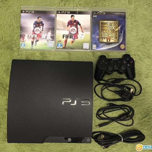 PS3 slim 320gb 連 3 隻 game, 原裝手制 1個