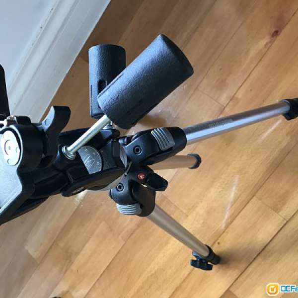 Manfrotto aluminium tripod 190D and 141RC head made in Italy