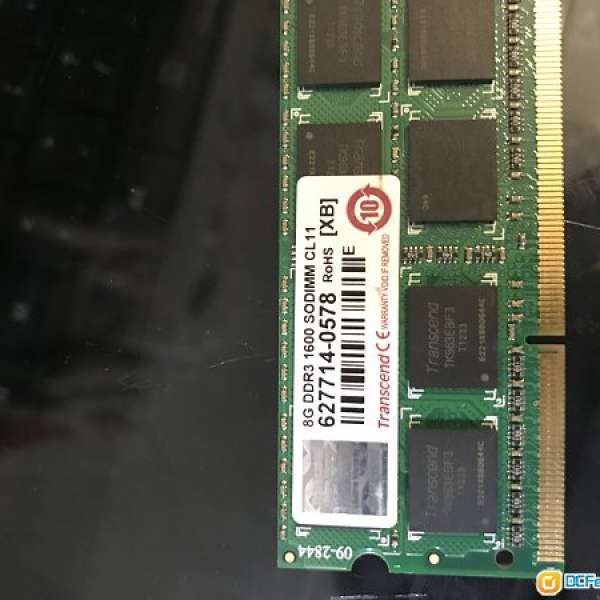 Transcend 8G DDR3 1600 SODIMM