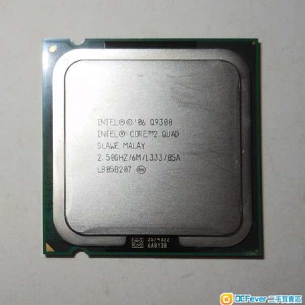 Intel Core 2 Quad Q9300 2.50GHz 6M 1333MHz LGA775 4核CPU!