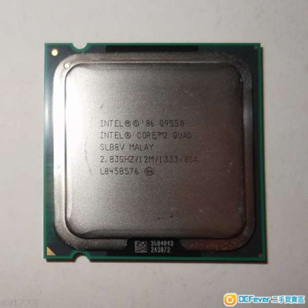 Intel Core 2 Quad Q9550 2.83GHz 12M 1333MHz LGA775 4核CPU!