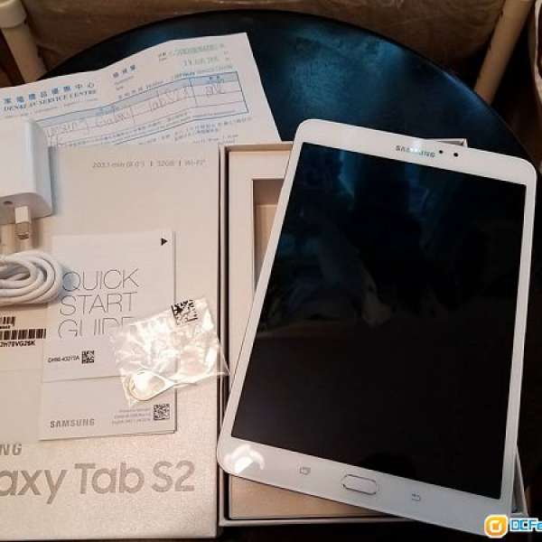 99%新 行貨 Samsung Galaxy Tab S2 8.0 Wifi 32gb SM-T713 白色 有保養