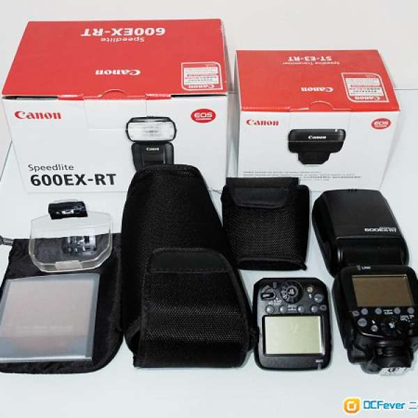 Canon speedlite 600 EX-RT flash & ST-e3-rt transmitter