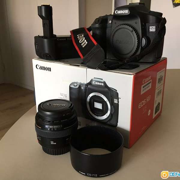 Canon 50D + 原廠正倒 + EF50mm f/1.4