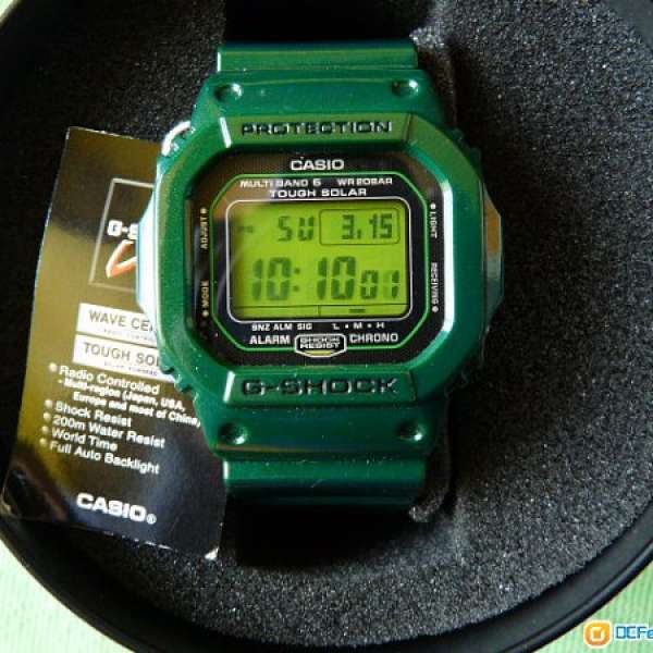 G-SHOCK GW-5610CC-3DR國際版 綠面綠帶 電波六局 泰國製