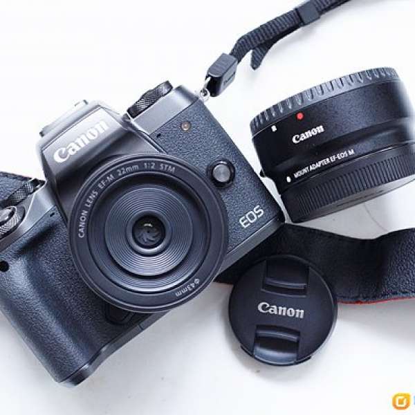 99%新 Canon EOS M5 + 22mm F2 + EF-EOS M轉接環 $6700
