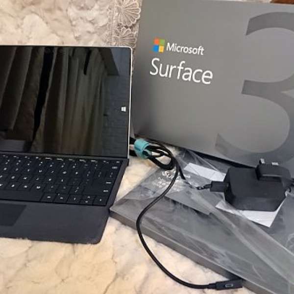 90% NEW Surface 3 128GB 灰色 Type Cover