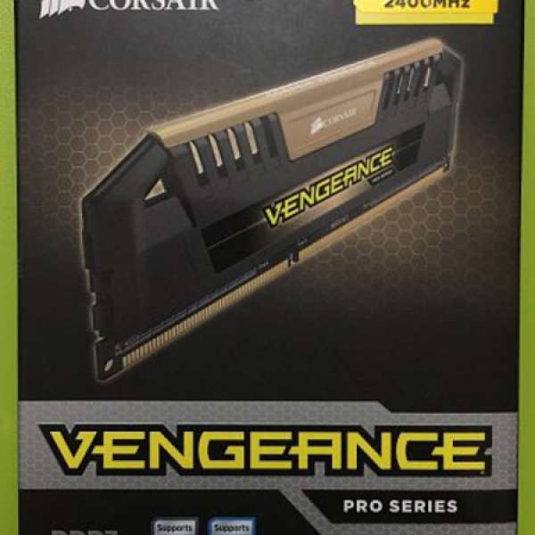 Corsair Vengeance Pro DDR3 8GB x 2 2400Mhz (金色)