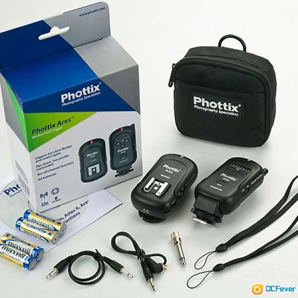 [出售] Phottix Ares 通用型 2.4GHz 無線閃光燈引閃器套裝 99% new