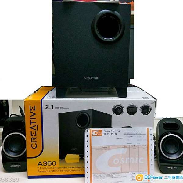 Creative A350 2.1聲道電腦speaker 有保用到明年2月的