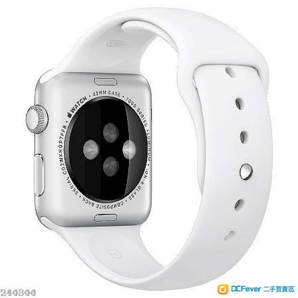 出售物品: 全新Apple Watch 原裝白色膠表帶