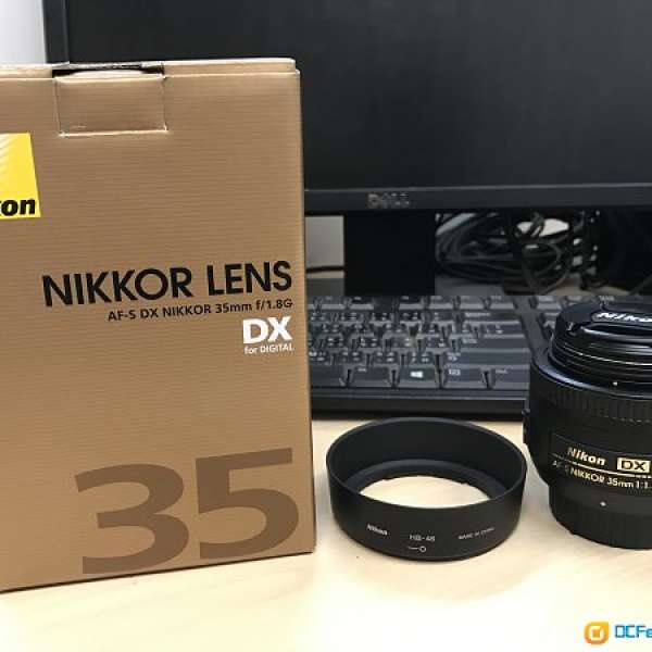 99%新 Nikon AF-S DX Nikkor 35mm f1.8G 35 f1.8 DX 行貨有保