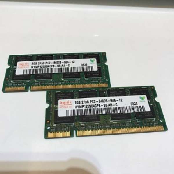 Notebook Ram DDR2 2GB x 2 PC-6400