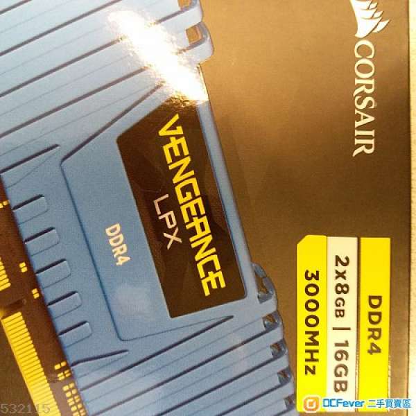 Corsair DDR4 3000 8gx2pcs 16G kit
