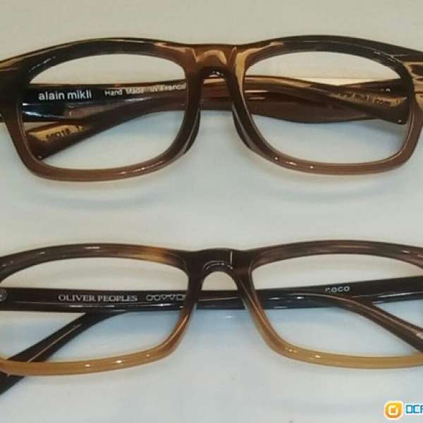 名牌眼鏡框大平賣出讓 alain mikli / oliver peoples