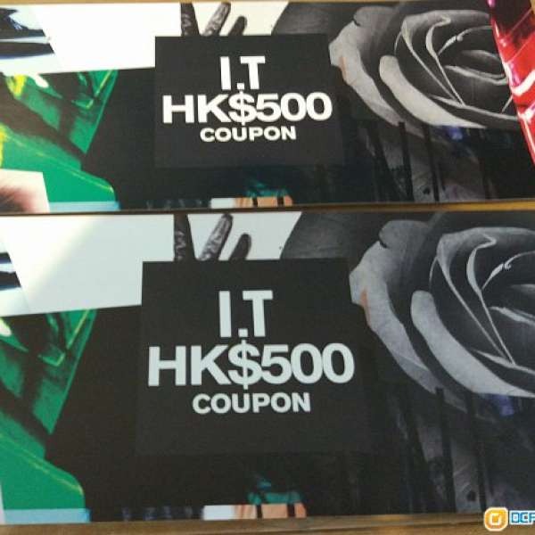 I.T $500 COUPON 現金卷