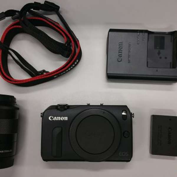 90% New Canon EOS-M (EOS M) + 18-55mm + EX90 + extra battery