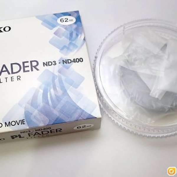97%新 Kenko PL Fader variable ND3-400 可調式減光鏡  62mm