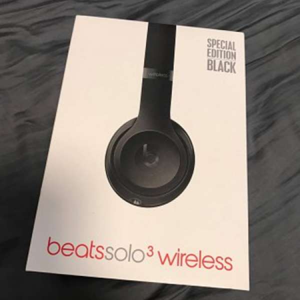 99.9%新 Beats Solo 3 Wireless 啞黑色 (special edition) 頭戴式耳機 有單