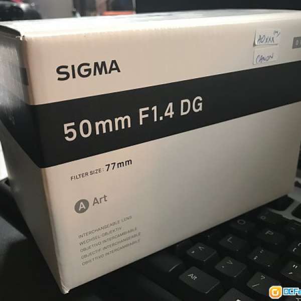 Sigma 50mm F1.4 DG Art Canon Mount 有保