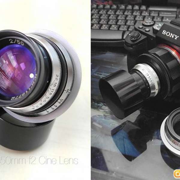 KMZ PO3-3M 50mm f2 電影鏡 合Fujifilm X-T2 X-pro2 A7R2 NEX XE2 OKC