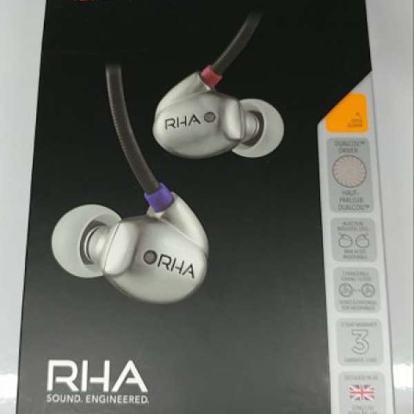 99% 新 RHA T20 耳機全套 行貨有單 3年保飬