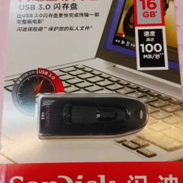 sandisk Ultra 16GB usb 3.0 全新