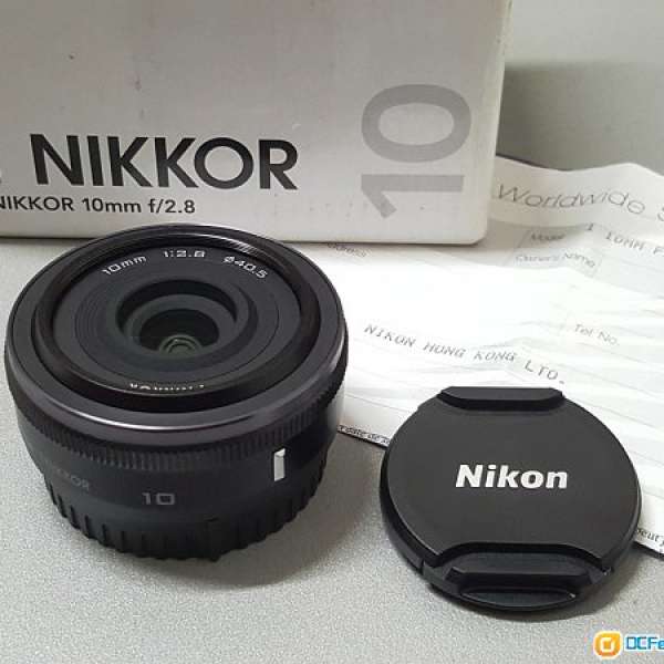 Nikon 1 NIKKOR 10mm f/2.8  lens  for v1 v2 v3 J1 J2 J3 J4 & J5