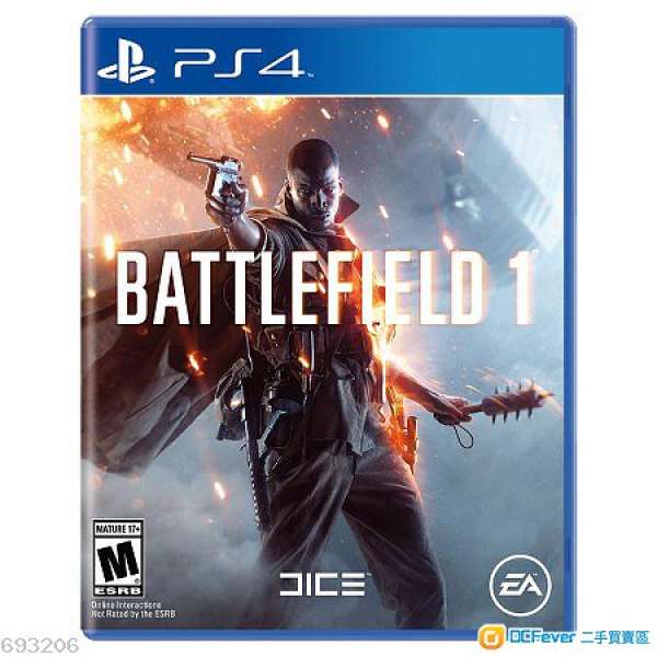 PS4 battlefield 1 戰地風雲 1 中文版 連code