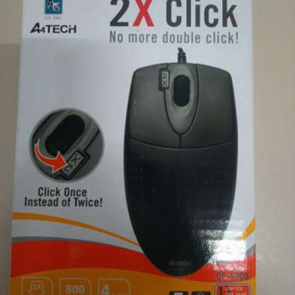 全新未用過 A4 Tech OP-620D Mouse PS/2 光學滑鼠