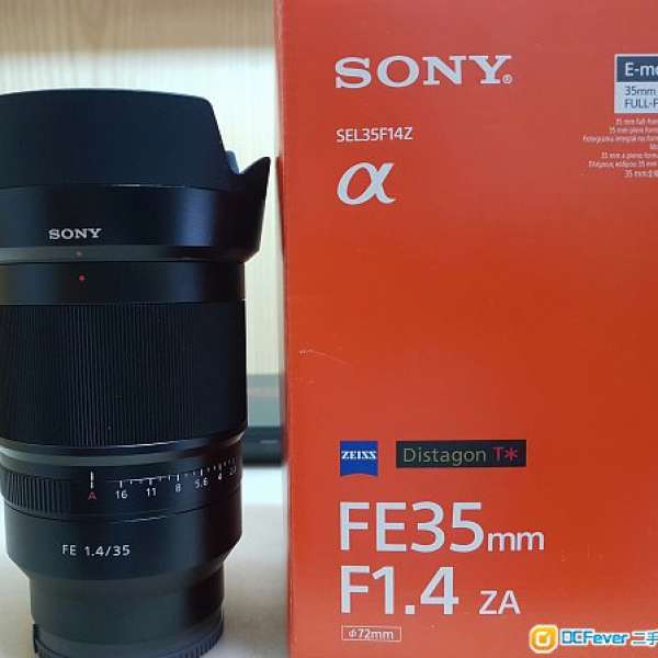 Sony Zeiss SEL3514Z FE35mm F1.4 ZA E-mount Len