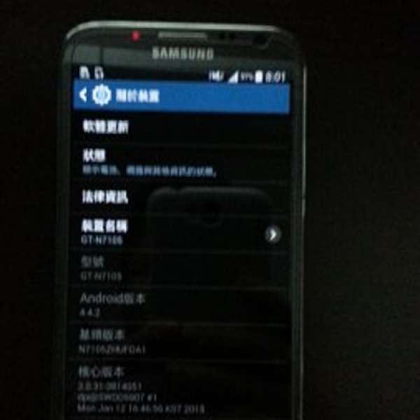 Samsung Galaxy Note 2 N7105 LTE 灰黑色 [proximity sensor 壞左]