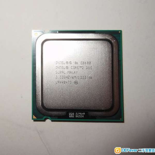 Intel Core 2 Duo E8600 3.33GHz 6M 1333MHz LGA775 雙核CPU!