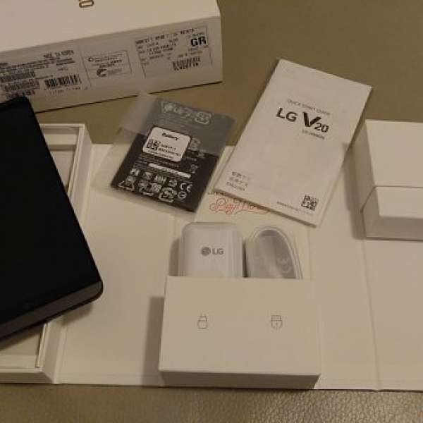 100%全新 LG V20 香港行貨 64GB黑色 跟3台單據 行保至 13/3/2018