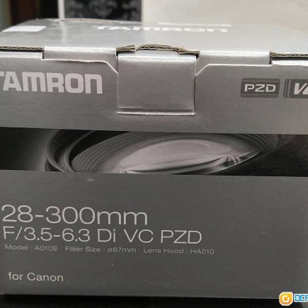 Tamron 28-300mm F/3.5-6.3 Di Vc PZD (Model A010) for Canon