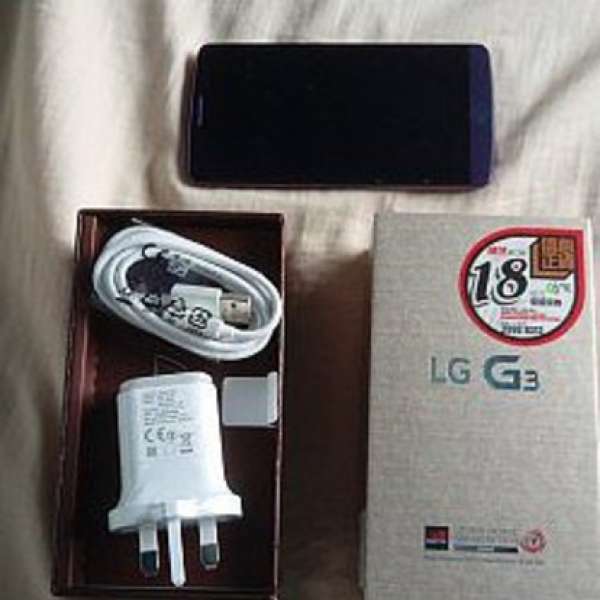 LG G3水貨單SIM32GB紫色,一電,一叉,有盒,冇保 HKD700放工時段,牛頭角地鐡站交收