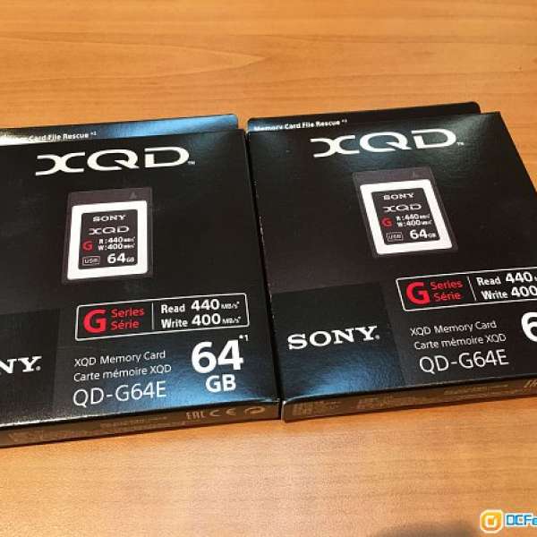 出售物品: SONY 最新款 XQD 128GB Card Made in JAPAN Nikon D4 D4s D5 D500