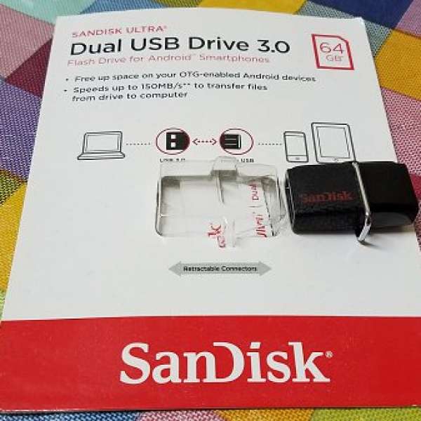 SANDISK DUAL USB Drive 3.0 64GB OTG